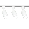 3x Reflektor szynowy RING biały LED PLUS 1-fazowy + szyna 1,5m