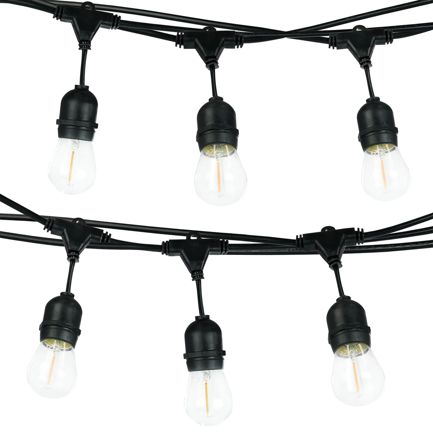 Girlanda ogrodowa 10 m zwieszana + 20 żarówek E27 LED