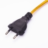 Kabel w oplocie z wtyczką złoty 2x0,75mm z przełącznikiem 4m