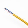 Kabel w oplocie z wtyczką złoty 2x0,75mm z przełącznikiem 4m