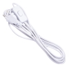Przewód z wtyczką i przełącznikiem biały PVC 2x0,75mm 4m