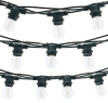 Girlanda ogrodowa 30 m czarna + 30 żarówek LED E27 1,3W 2700K