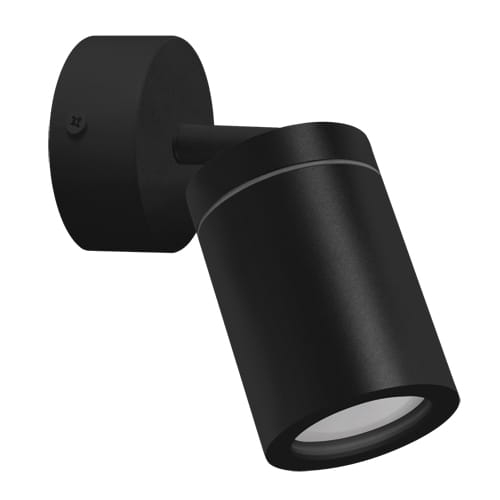 Reflektor do łazienki czarny TENOR IP44 GU10