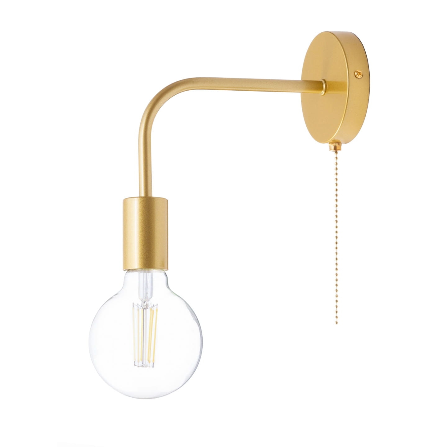 Kinkiet złoty z włącznikiem łańcuszek on/off loft WST052 1xE27