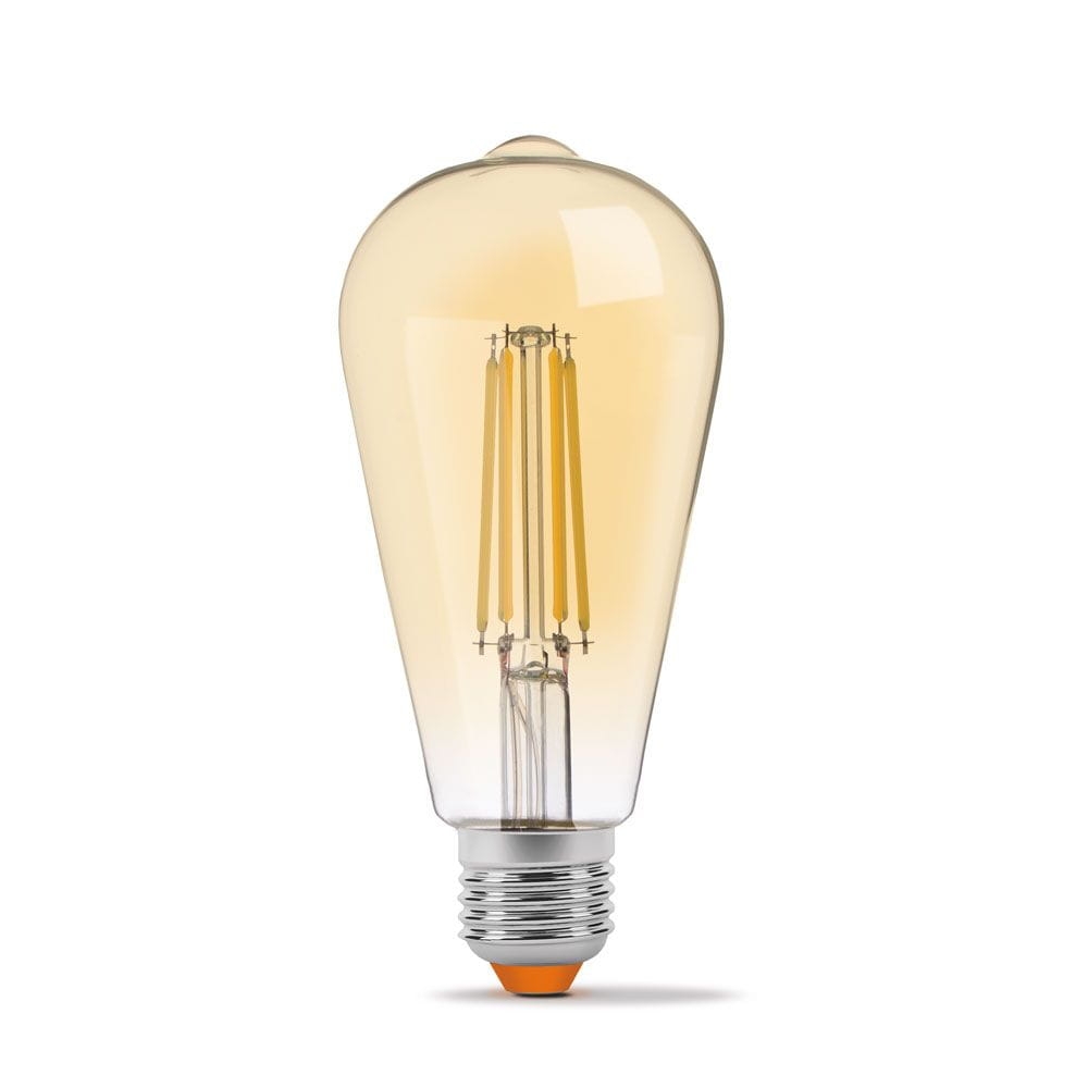 Żarówka led ściemnialna E27 ST64 filament 6W 2200K Amber 550lm Videx