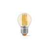 Żarówka kulka LED filament E27 G45 6W 2200K Amber 680lm Videx