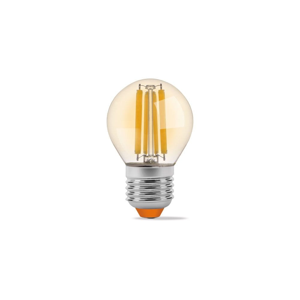 Żarówka kulka LED filament E27 G45 6W 2200K Amber 680lm Videx