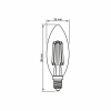 Żarówka filament E14 LED cienki gwint 6W 2200K Amber 680lm Videx