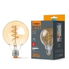 Duża żarówka spirala ściemnialna E27 LED G95 4W spirala 2200K amber 300lm Videx