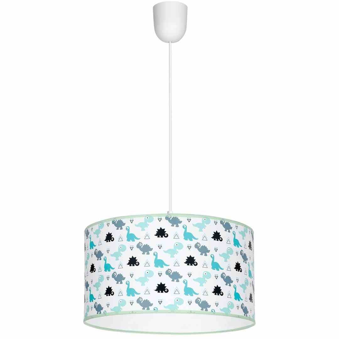 Lampa wisząca do pokoju dziecięcego z dinozaurami DINO 1xE27