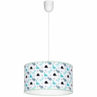 Lampa wisząca do pokoju dziecięcego z dinozaurami DINO 1xE27