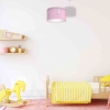 Lampa sufitowa do pokoju dziewczynki różowa z abażurem BALETNICA 1xE27