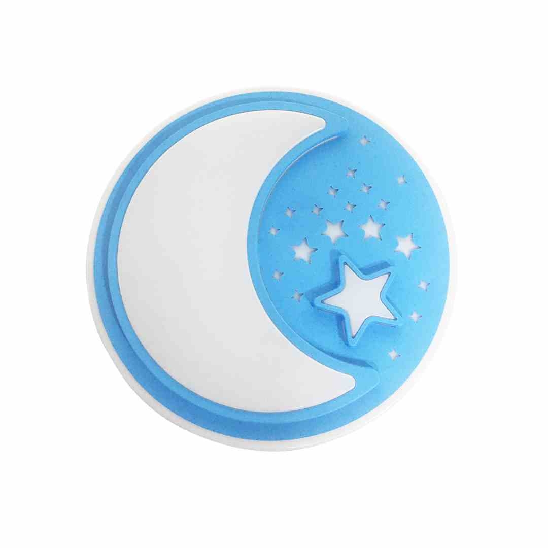 Plafon do pokoju dziecięcego z pilotem niebieski księżyc NOTE BLUE 40W LED 48cm