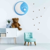 Plafon do pokoju dziecięcego z pilotem niebieski księżyc NOTE BLUE 40W LED 48cm