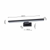Kinkiet nowoczesny czarny IP44 SHINE BLACK 7W LED 4000K 30cm