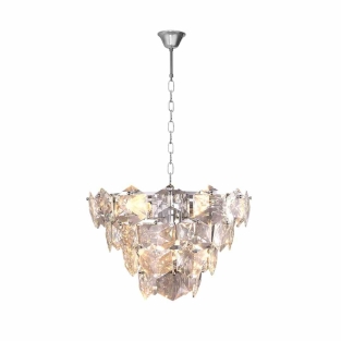 Lampa wisząca kryształowa glamour ASPEN CHROME 6xE14