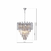 Żyrandol kryształowy nowoczesny MADISON CHROME 9xE14