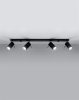 Reflektorki na szynie SPOT lampa RING czarna 4-punktowa GU10