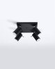 Lampa sufitowa 4-punktowa spot czarna RING GU10
