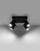 Lampa sufitowa 4-punktowa spot czarna RING GU10