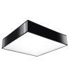 Plafon kwadratowy czarny 3xE27 LED HORUS 45