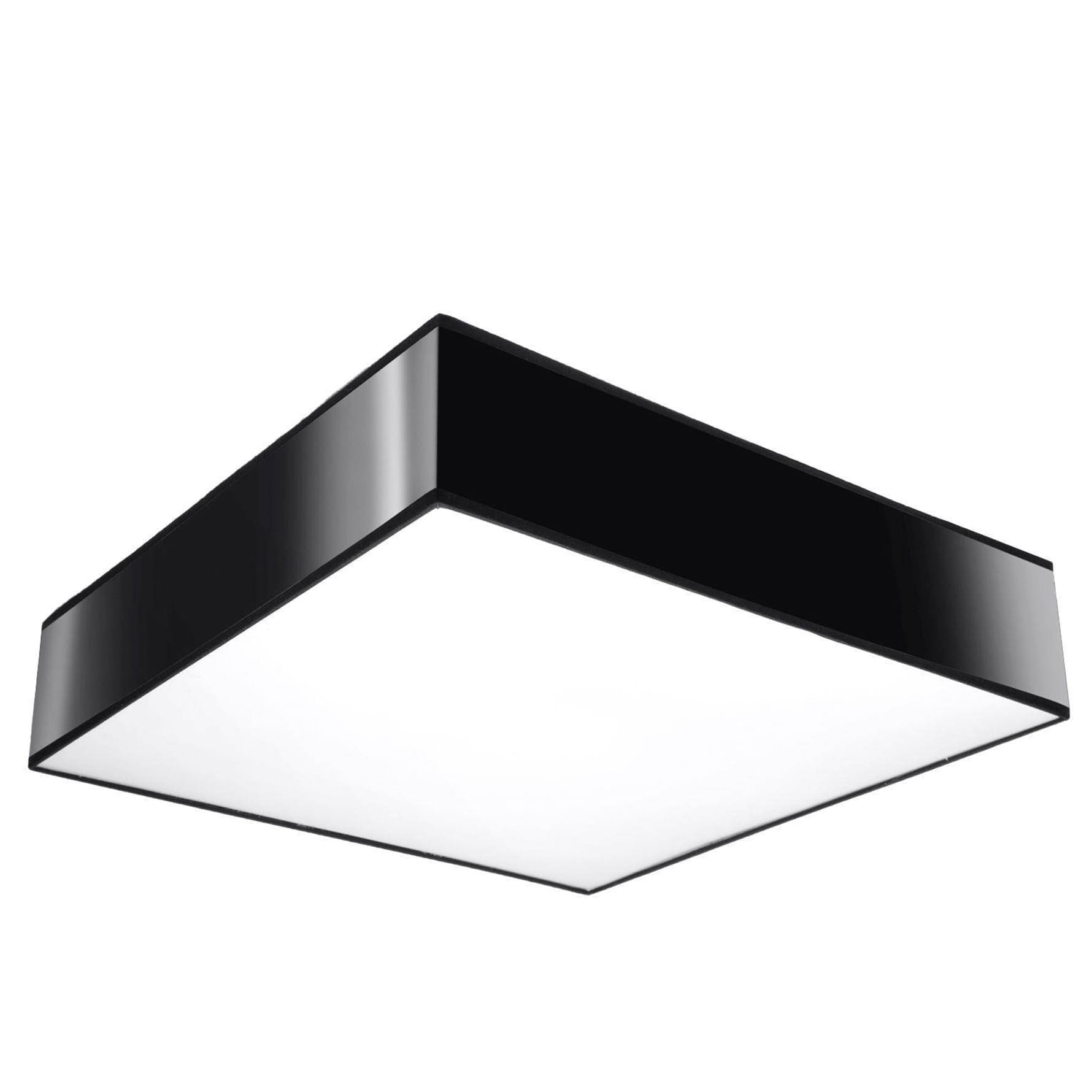 Plafon kwadratowy czarny 3xE27 LED HORUS 45