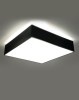 Plafon kwadratowy czarny 3xE27 LED HORUS 45