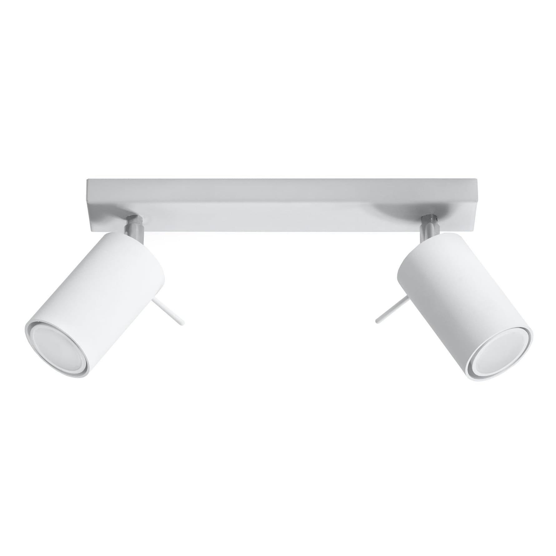 Lampa spot podwójna biała RING GU10