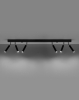 Reflektorki tuby na listwie lampa spot 6 punktowa czarna EYETECH 6xG9