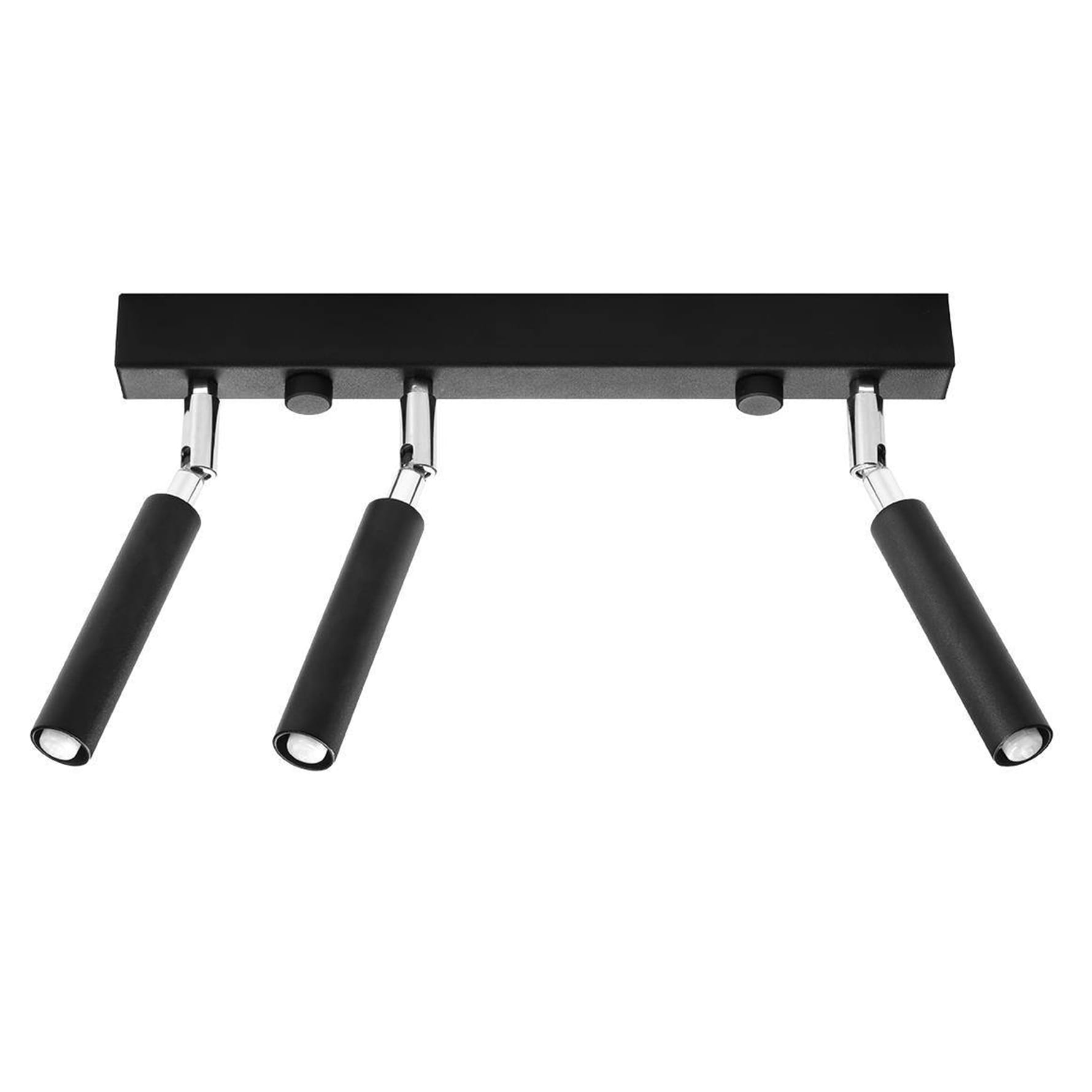 Reflektorki tuby na listwie lampa spot 3 punktowa czarna EYETECH 3xG9