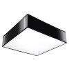 Plafon kwadratowy czarny 2xE27 LED HORUS 35