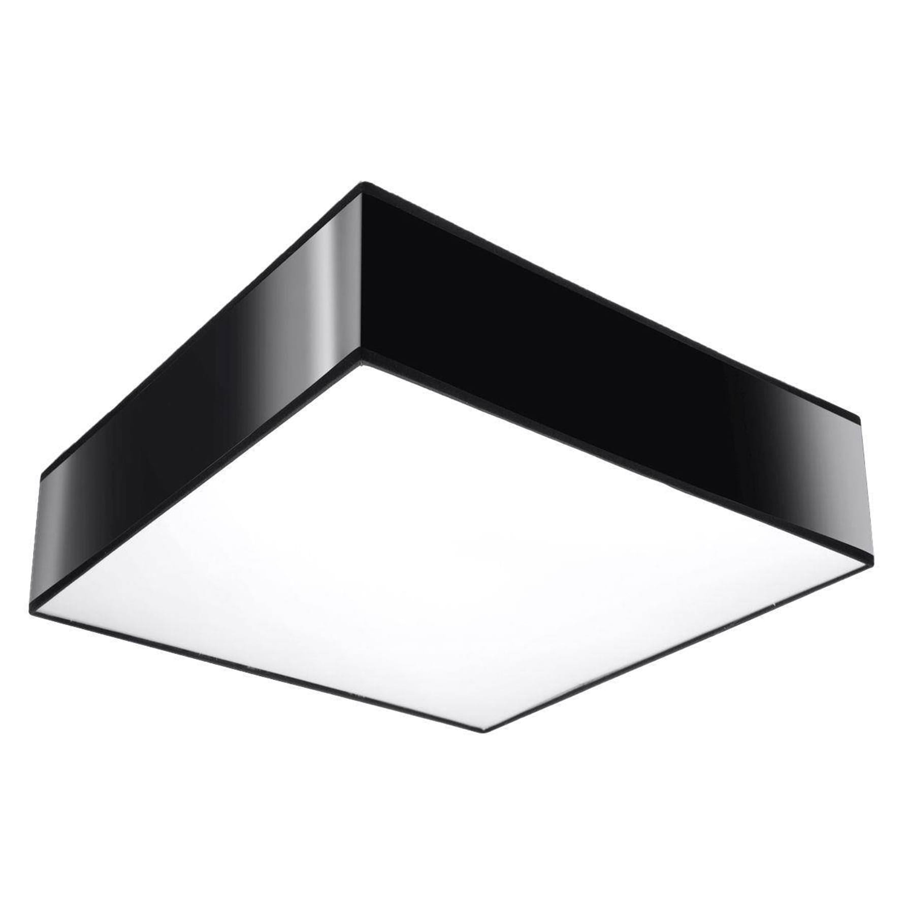 Plafon kwadratowy czarny 2xE27 LED HORUS 35