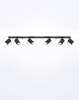 Lampa sufitowa 6 punktowa czarna MERIDA 6L GU10