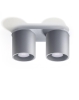 Lampa sufitowa podwójna tuba szara ORBIS 2 aluminium 2xGU10