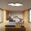 Plafon kwadratowy biały 2xE27 LED HORUS 35