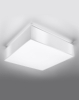 Plafon kwadratowy biały 2xE27 LED HORUS 35