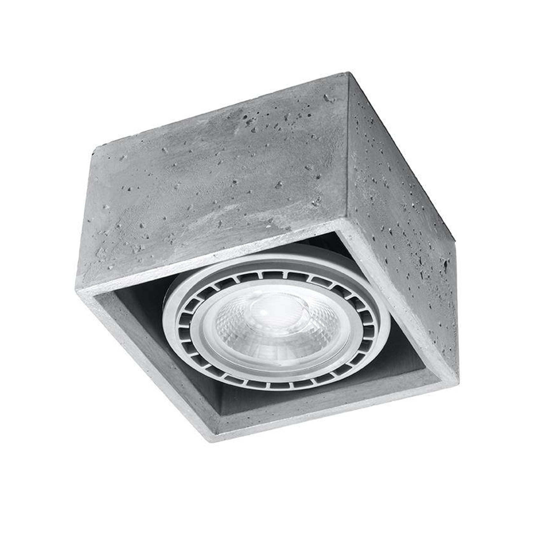 Lampa sufitowa betonowa QUATRO 1 GU10 AR111