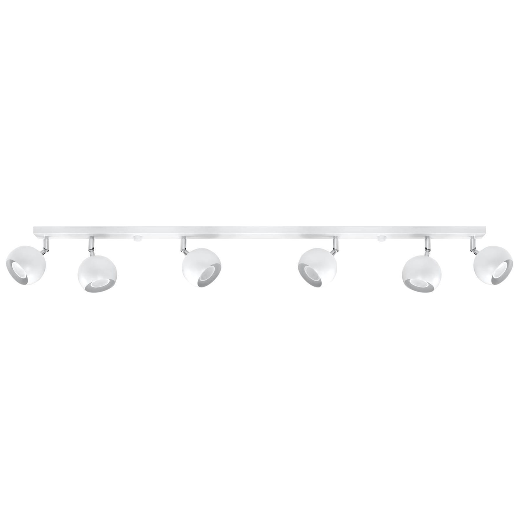 Lampa sufitowa 6 punktowa biała OCULARE 6L GU10