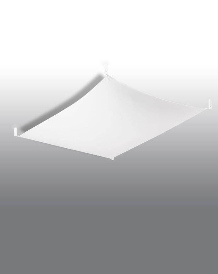 Plafon sufitowy biały LUNA 1 tkanina