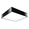 Plafon kwadratowy czarny 4xE27 LED HORUS 55