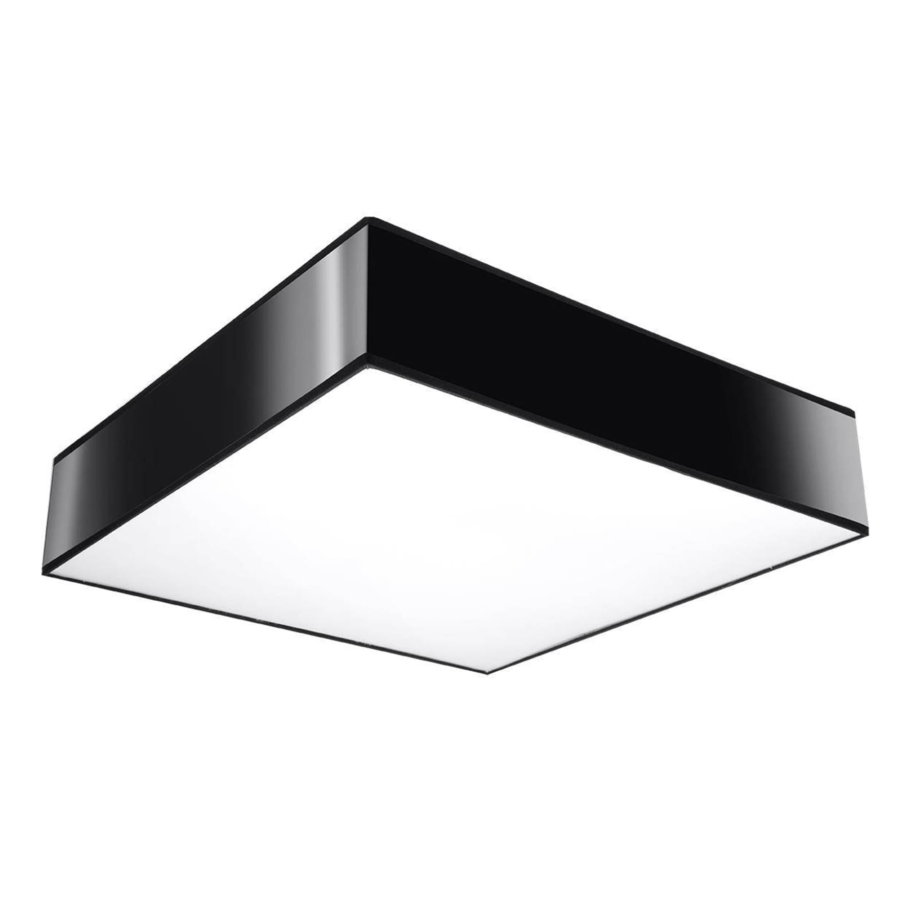 Plafon kwadratowy czarny 4xE27 LED HORUS 55