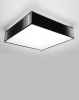 Plafon czarny 4xE27 LED HORUS 55 kwadratowy