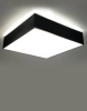 Plafon kwadratowy czarny 4xE27 LED HORUS 55