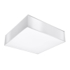 Plafon kwadratowy biały 4xE27 LED HORUS 55