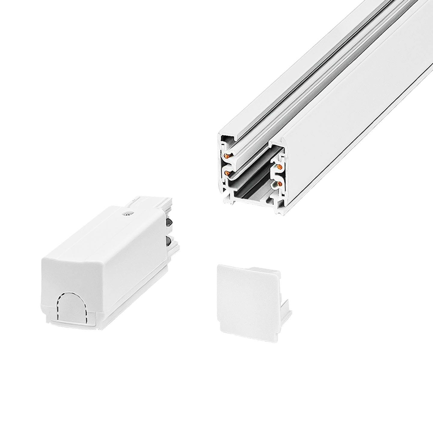 Szynoprzewód 3-fazowy biały 2m zestaw