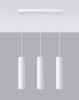 Lampa wisząca tuba potrójna LAGOS biała