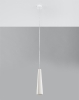 Lampa ceramiczna wisząca stożek ELECTRA biała