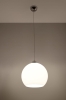Lampa wisząca biała kula szklana BALL E27