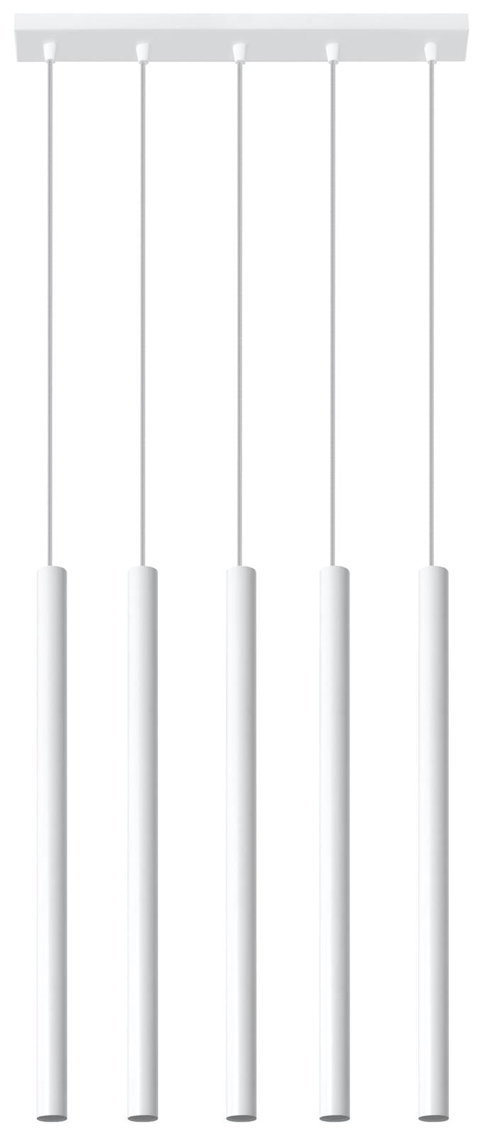 Lampa wisząca sople PASTELO biała 5xG9 LED