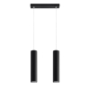Lampa wisząca tuba czarna LAGOS podwójna
